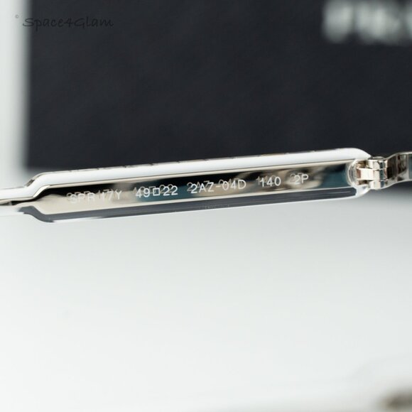 Prada Men Sunglasses Crystal Green Polarized Oval PR17YS 2AZ04D BRAND NEW - Picture 6 of 12